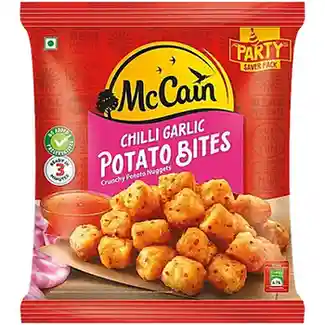McCain Chilli Garlic Potato Bites - Crunchy Nuggets, 1.24 kg